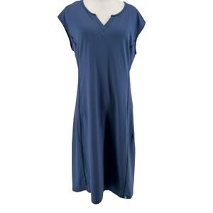 SIMMS Fishing Women's Solid Navy Blue Cap Sleeve Drifter Dress Size Medium